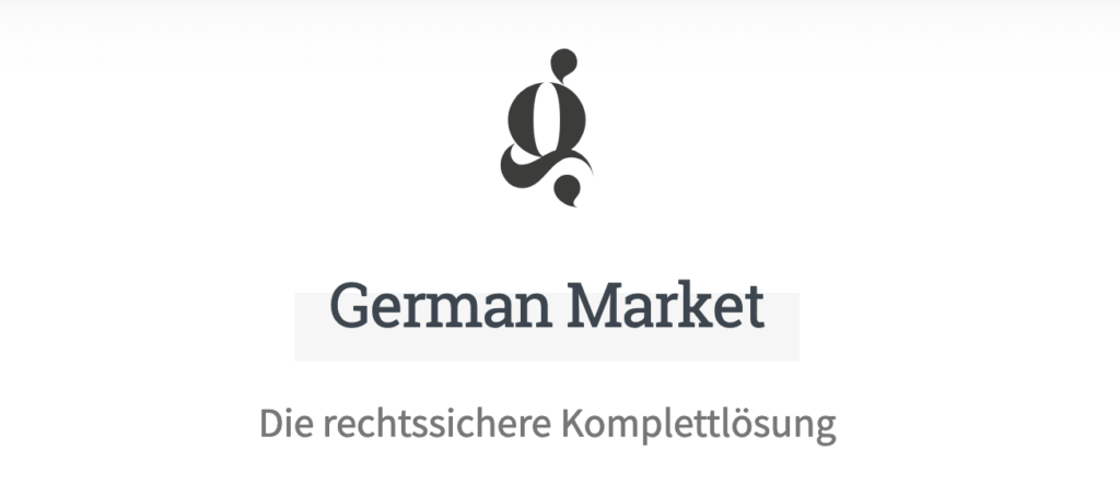 WooCommerce Plugin German Market für rechtssichere Online Shops