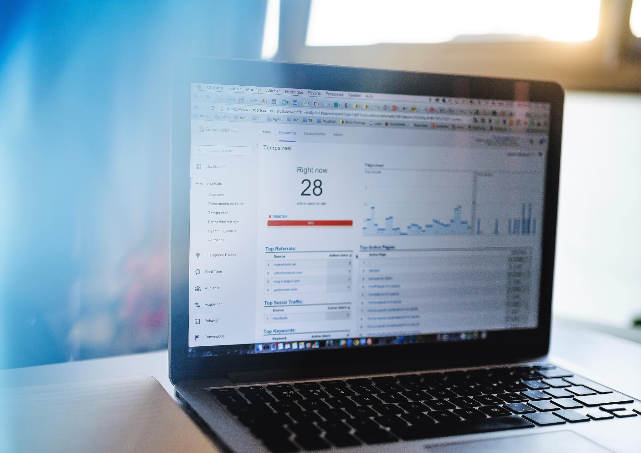 google analytics dashboard
