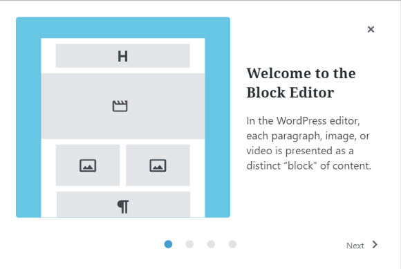Welcome guide wp 5.4