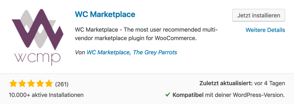 WC Marketplace - Marktplatz für WordPress WooCommerce