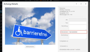 Alternativtext in WordPress
