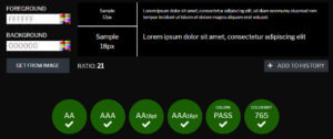 Kontrast testen WordPress