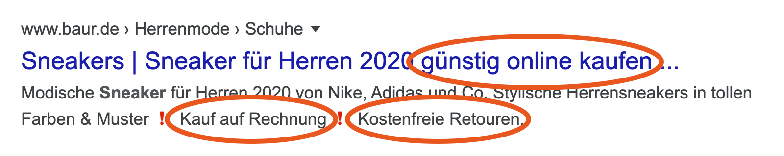 WooCommerce SEO durch Snippet Optimierung - Verwendung von Magnet Words im Titel und der Meta-Beschreibung