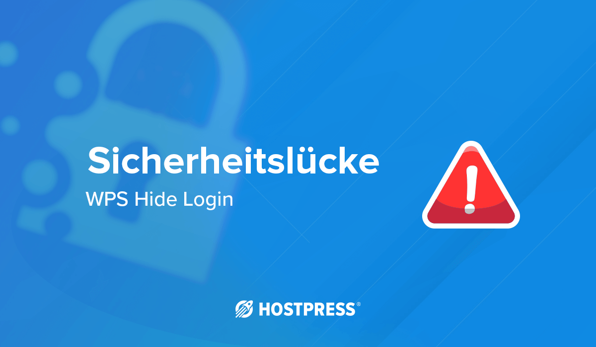 Sicherheitslücke WPS Hide Login