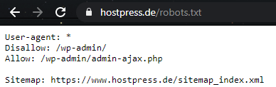 robots.txt Beispiel