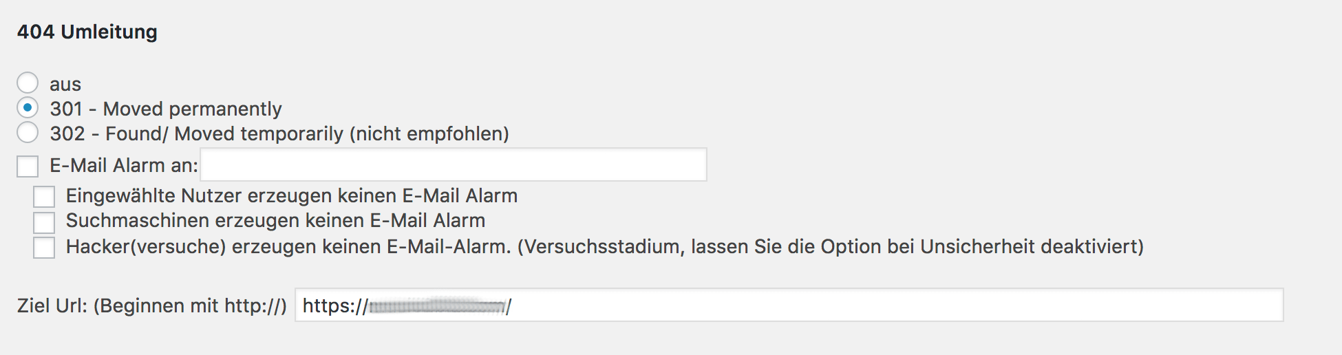 404 umleitung