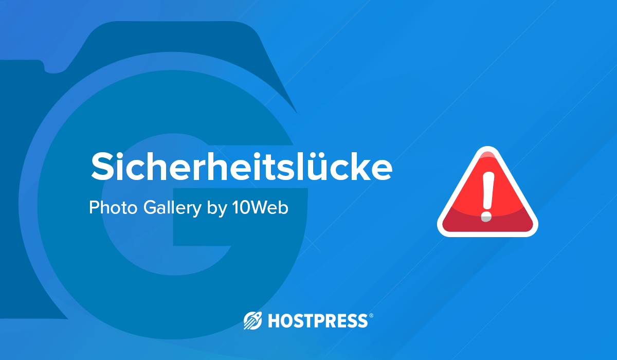 Sicherheitslücke Photo Gallery by 10web