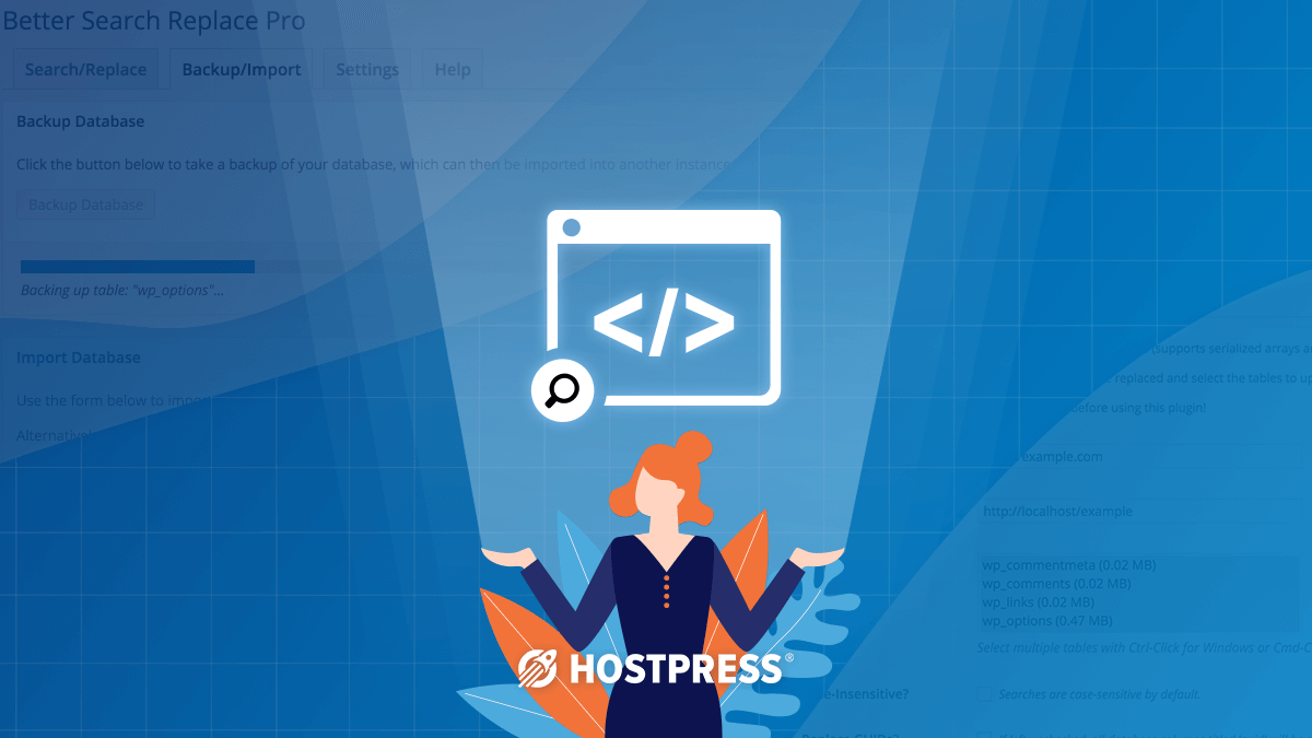 better search replace - wordpress plugin