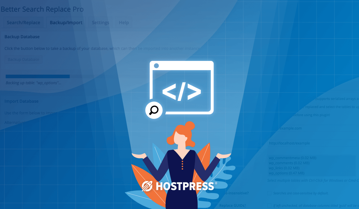 better search replace - wordpress plugin