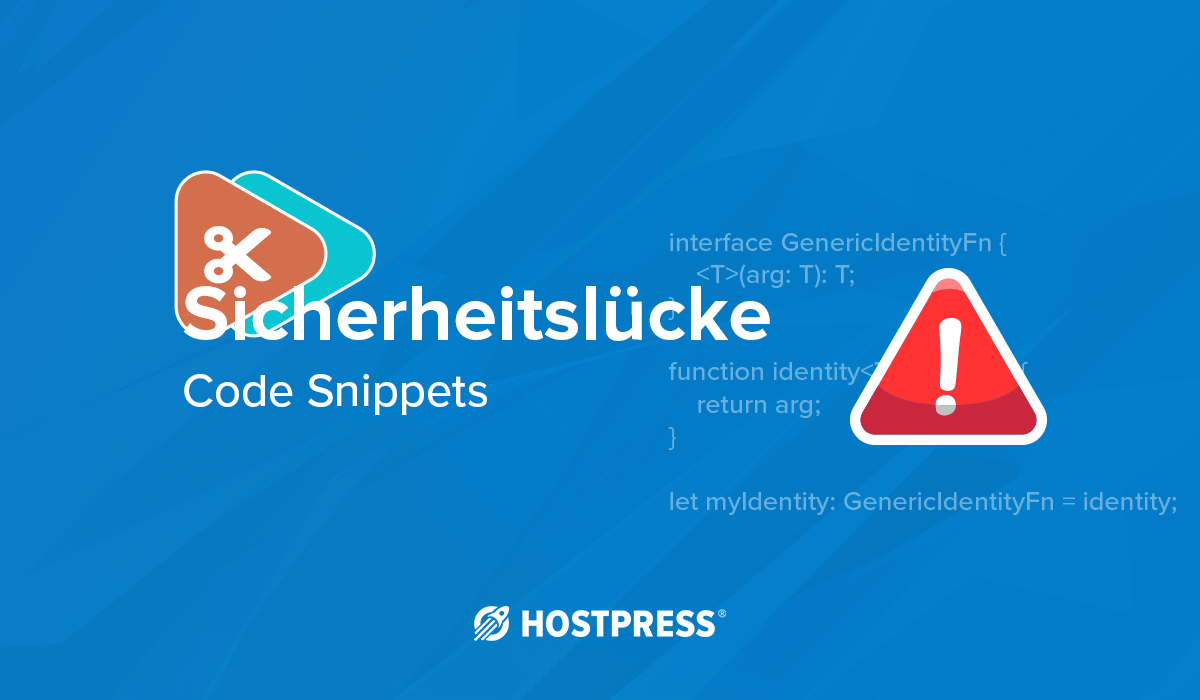 WordPress Plugin Code Snippets Sicherheitslücke