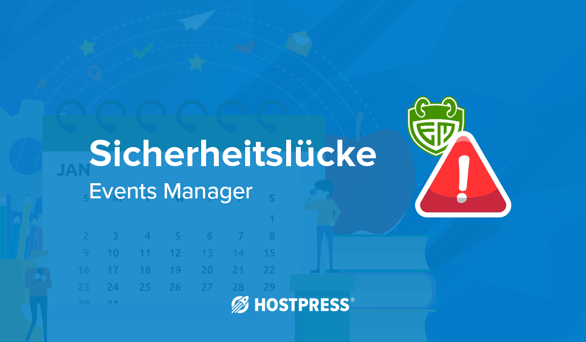 WordPress Plugin Events Manager Sicherheitslücke
