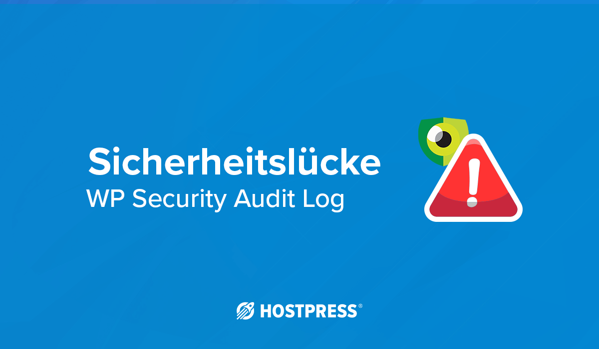Sicherheitslücke WordPress Plugin WP Security Audit Log broken access control