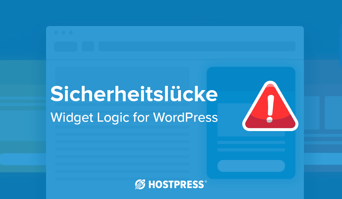 Sicherheitslücke Widget Logic