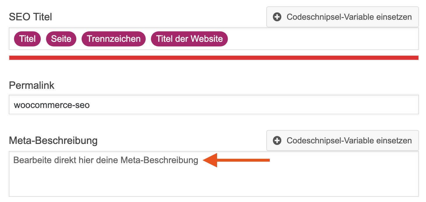 Online Shop SEO durch Keywords in der Meta-Beschreibung mit dem Plugin Yoast SEO anpassen