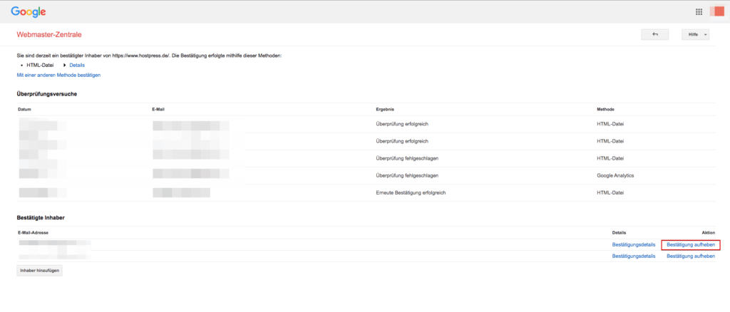Webmaster Zentrale Google Search Console